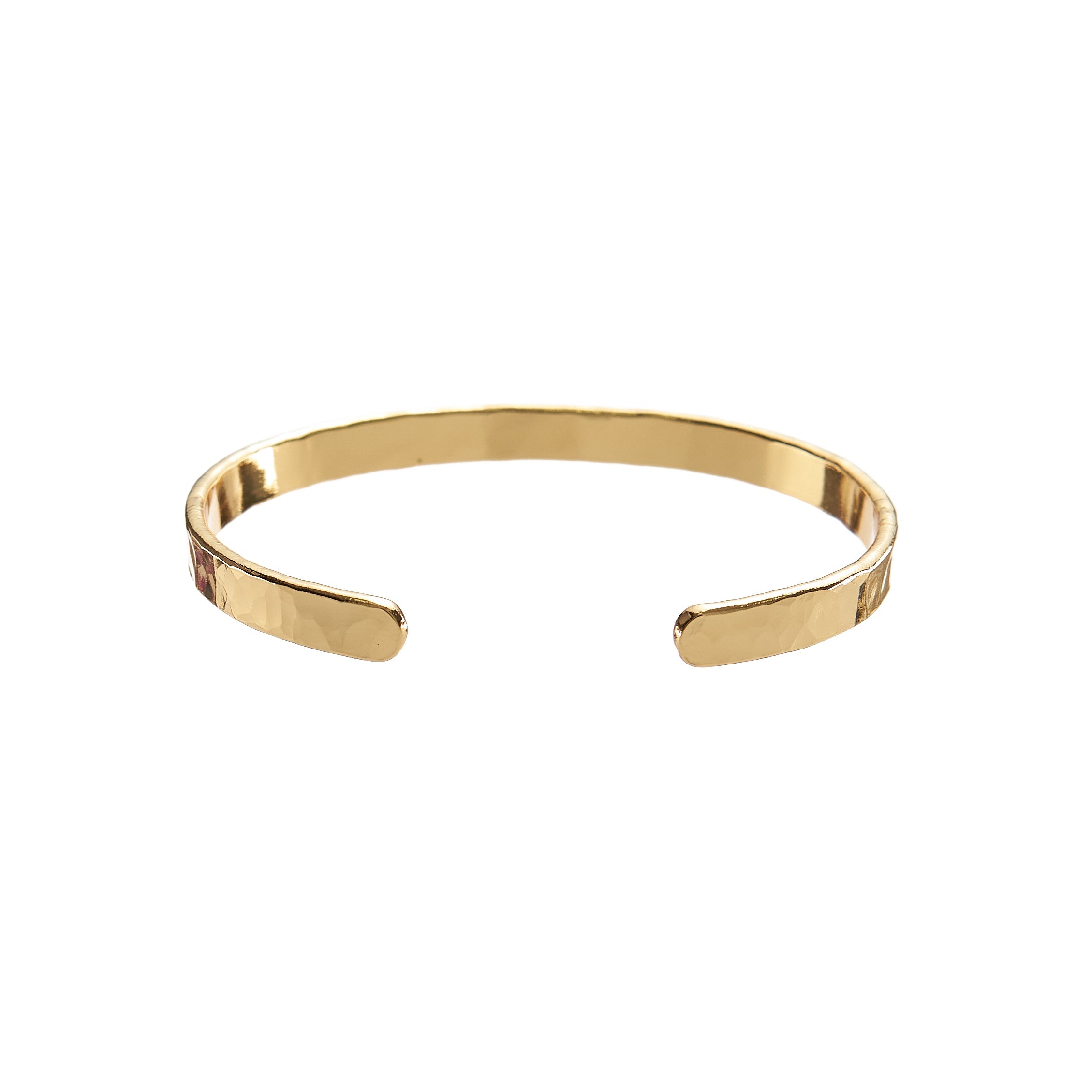 24K Gold Hammered Bangle