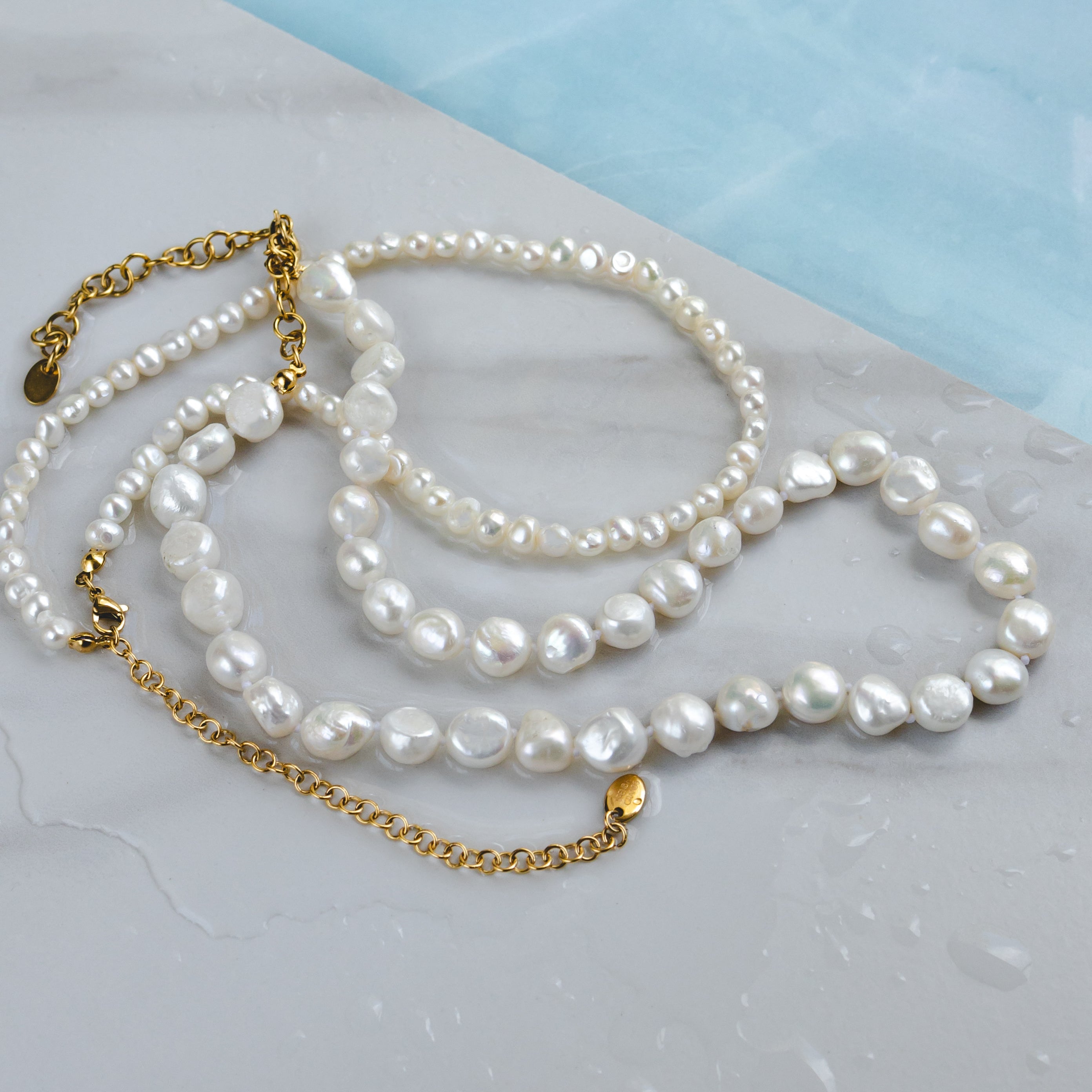 Waterproof Statement Fresh Water Pearl Necklace