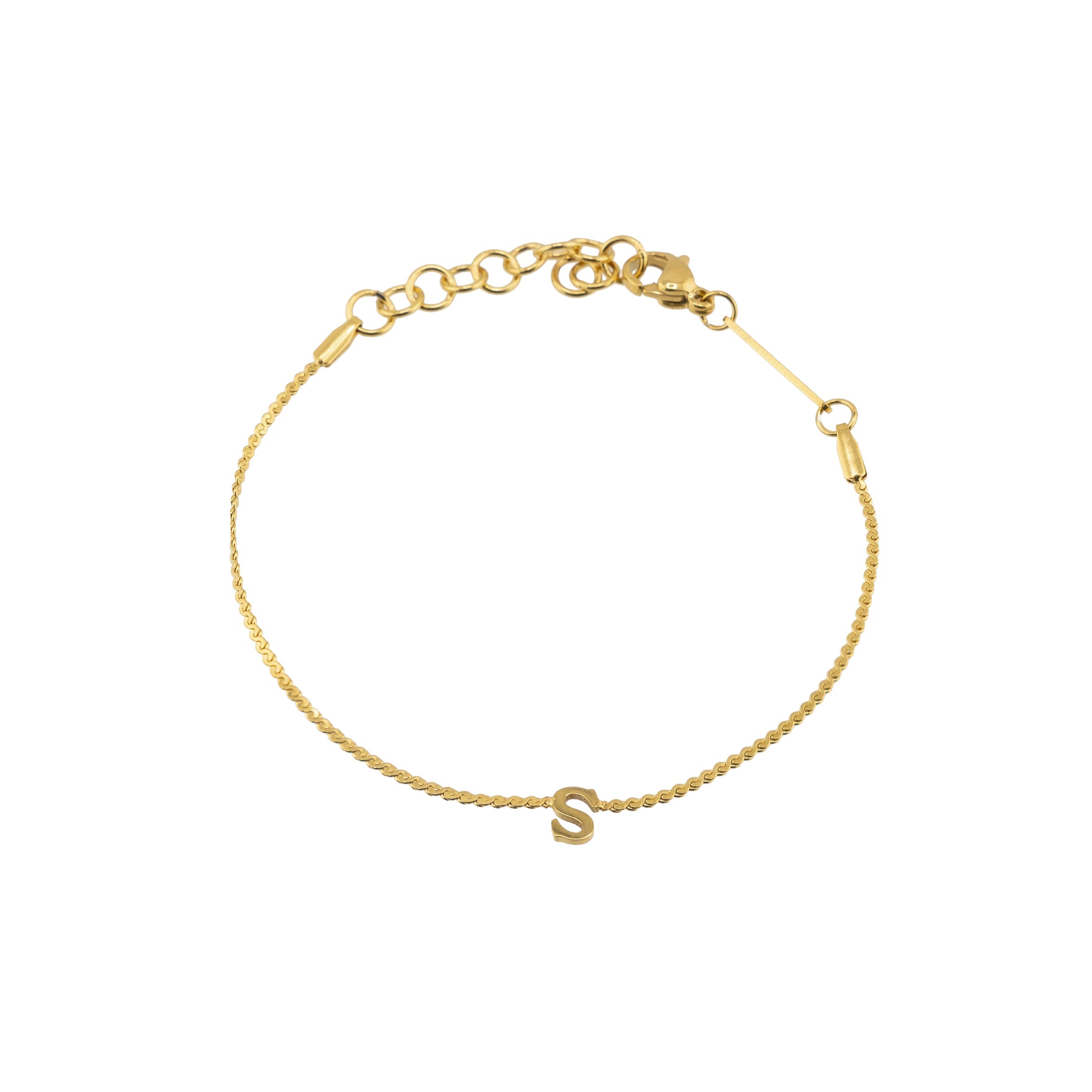Dainty Love Initial Bracelet