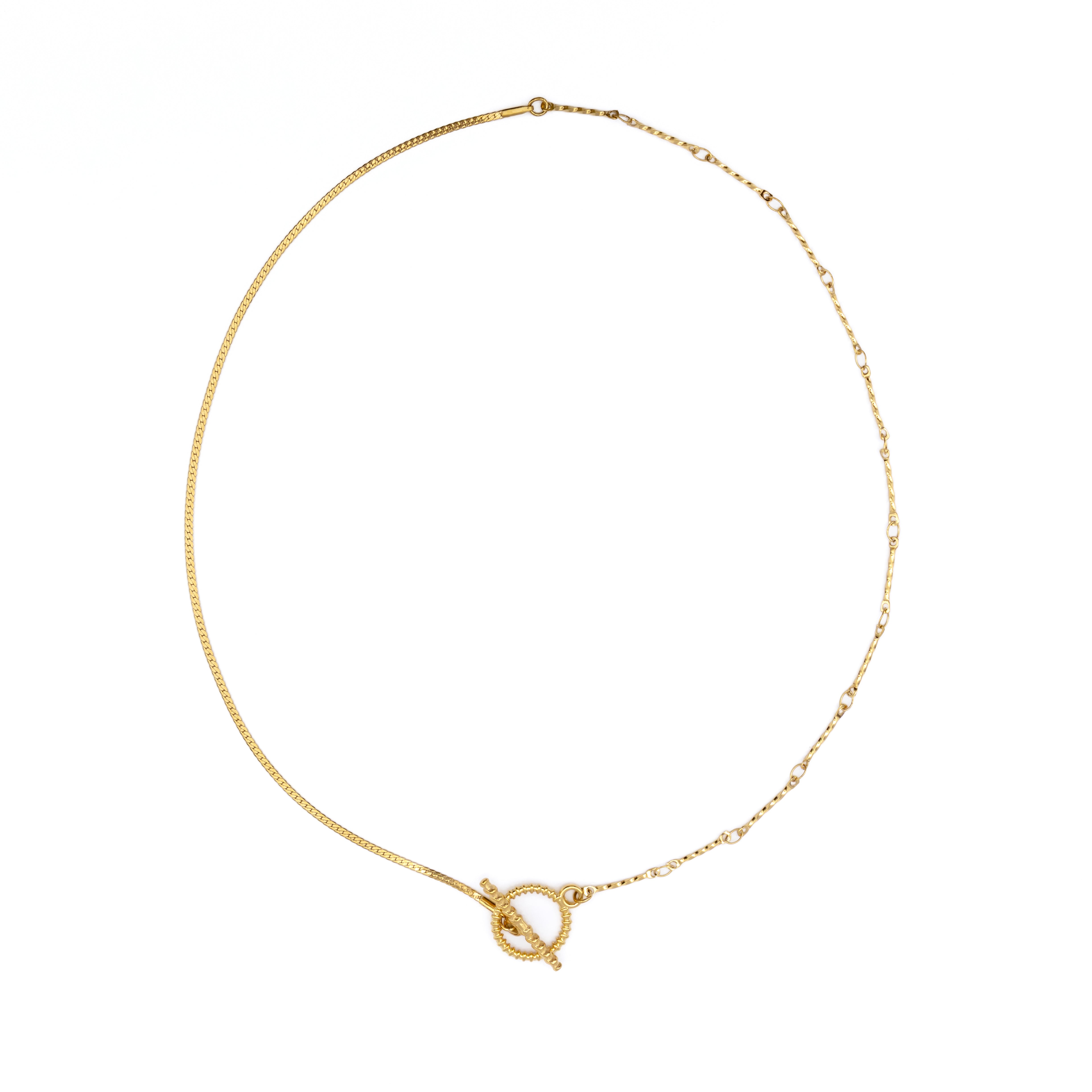 Waterproof Gold Dainty Toggle Chain Necklace