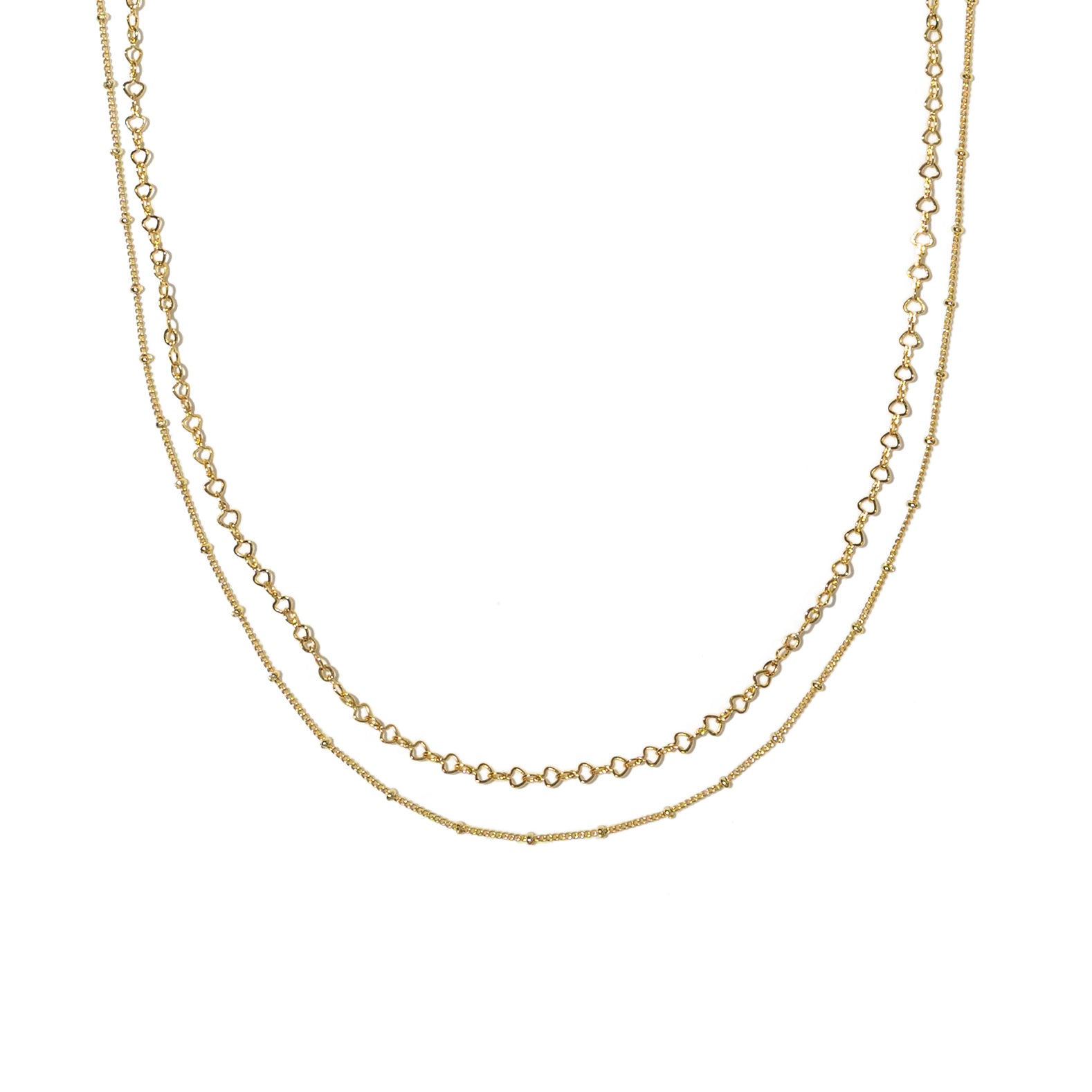 18K Gold Satellite Layered Choker
