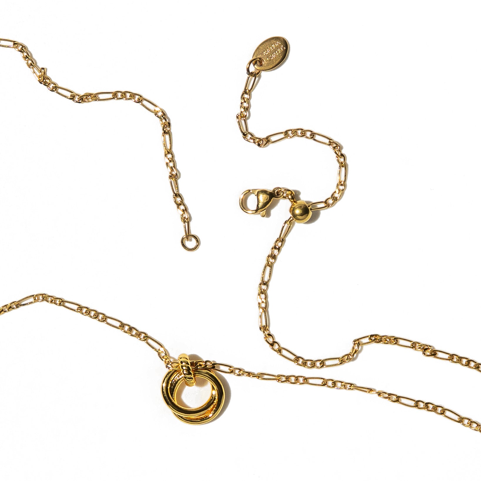 18K Looped Duo Link Necklace