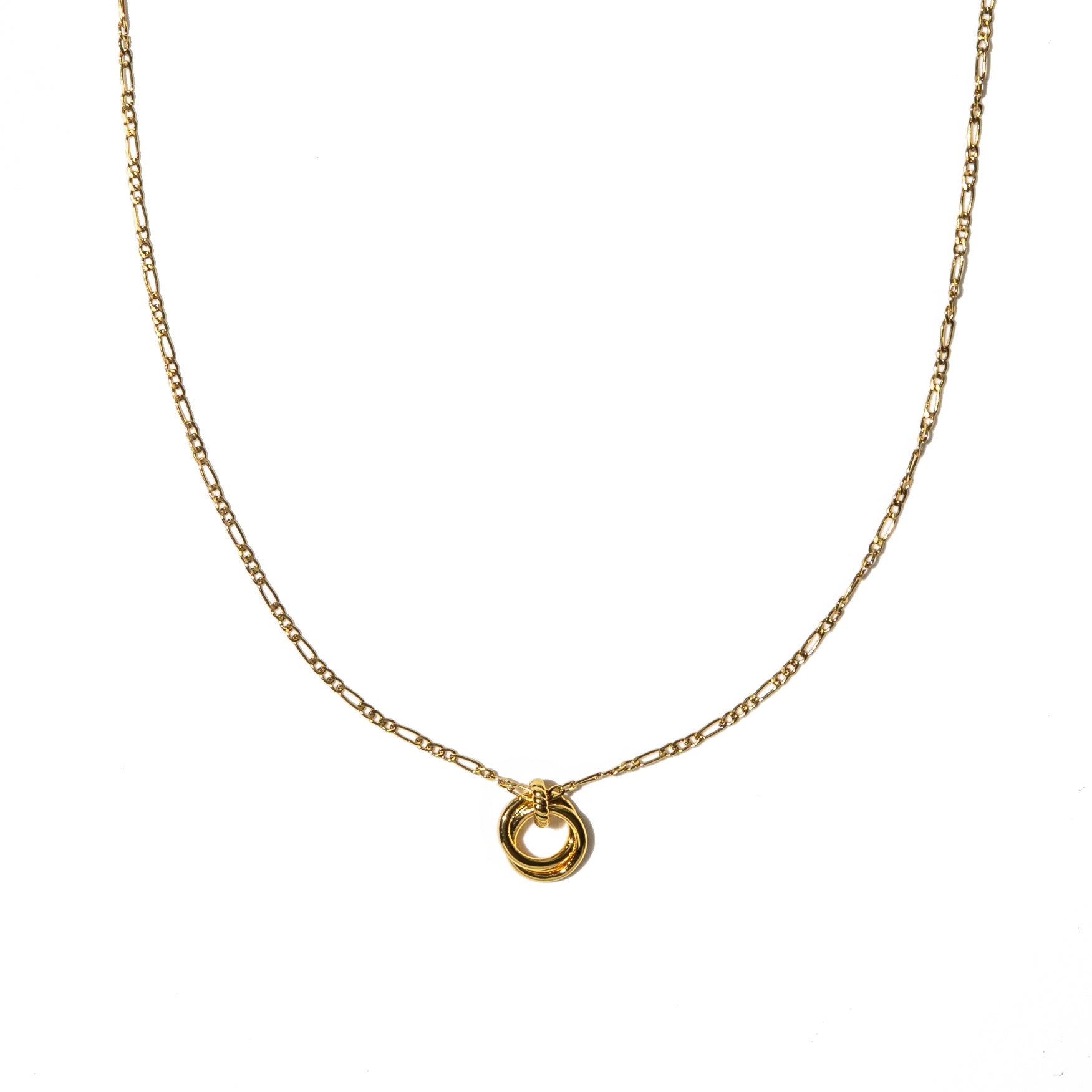 18K Looped Duo Link Necklace
