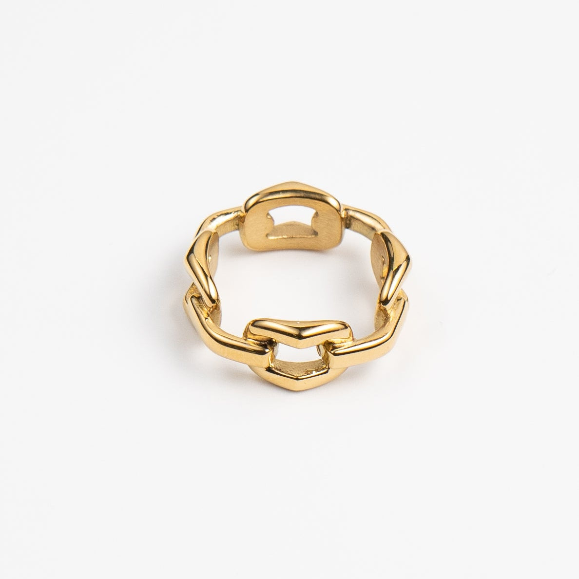 Waterproof Gold Big Chain Ring