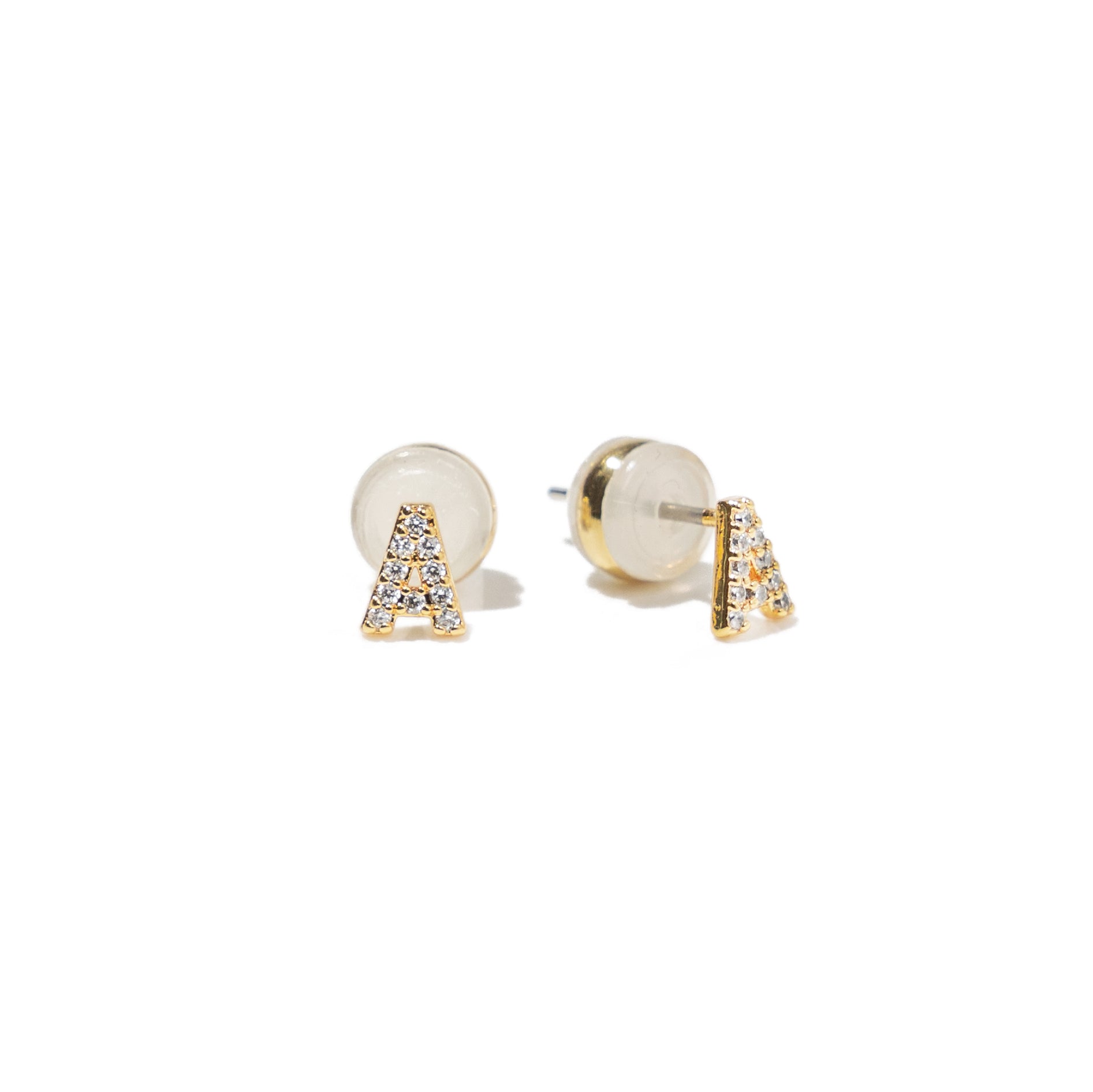 Shiny Initial Studs