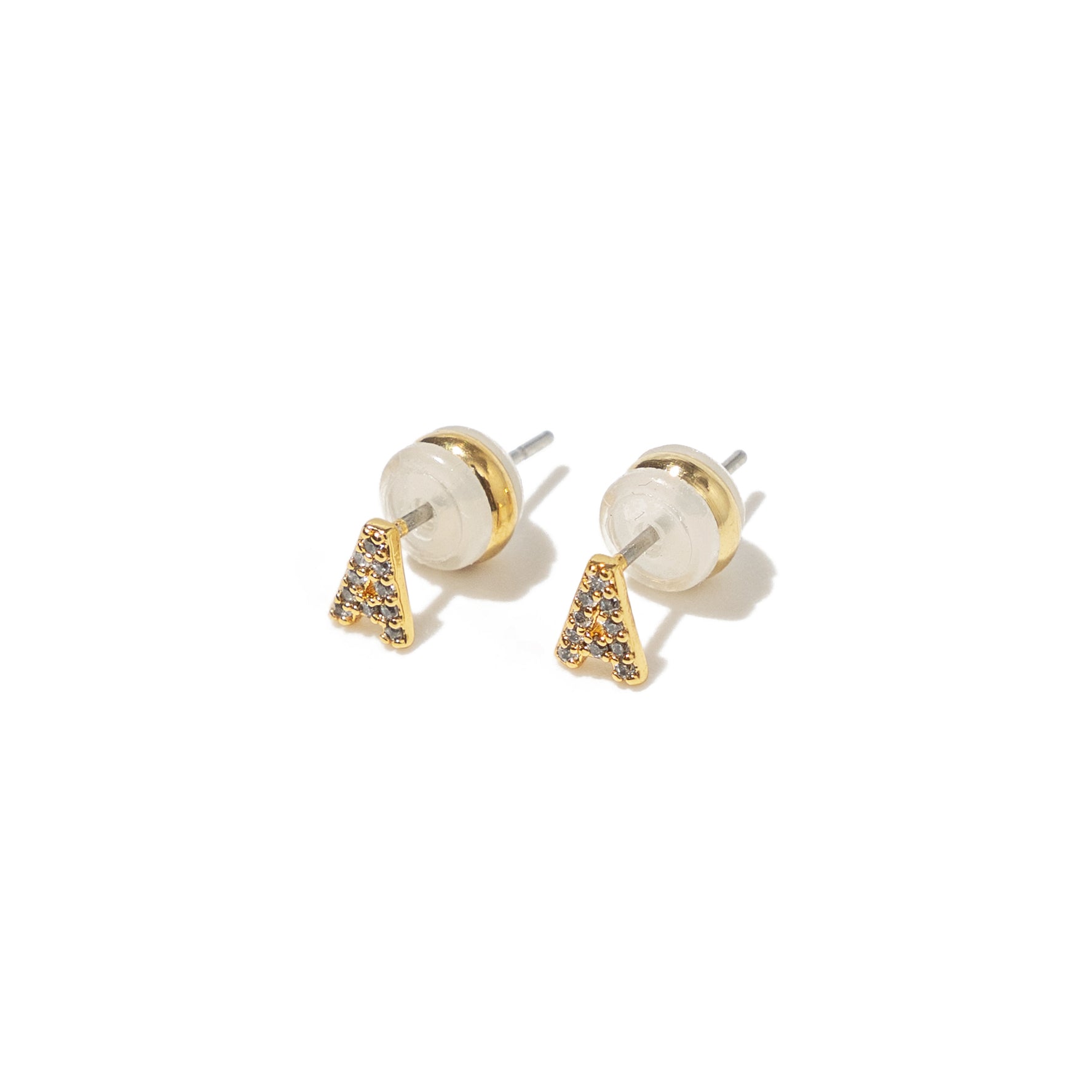 Shiny Initial Studs