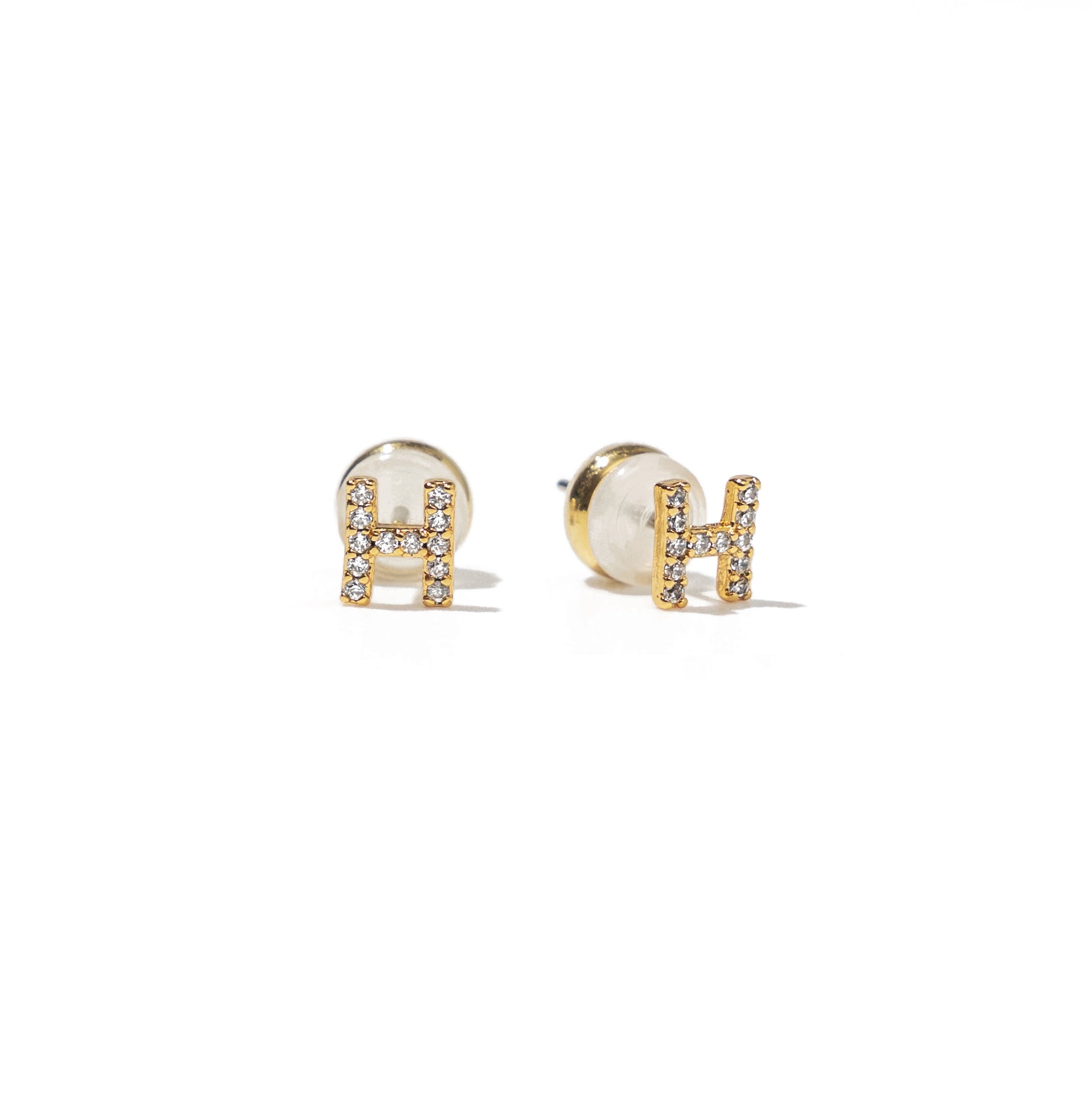 Shiny Initial Studs