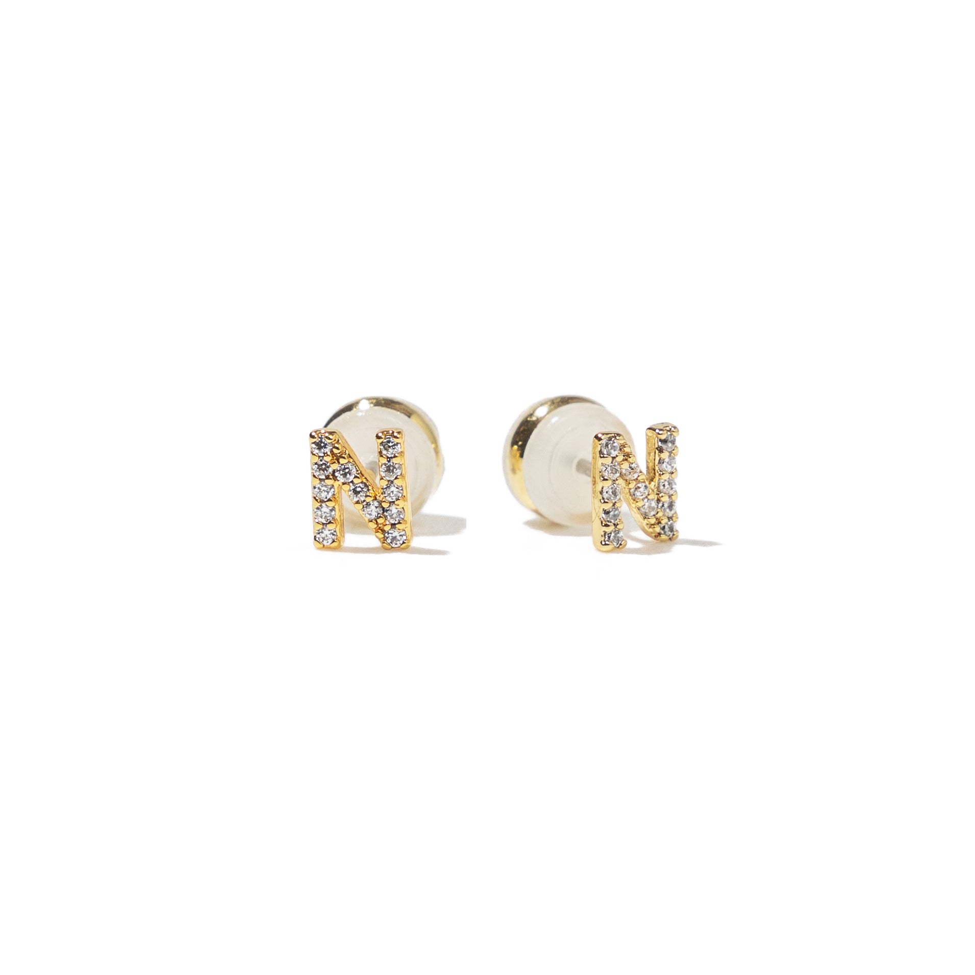 Shiny Initial Studs