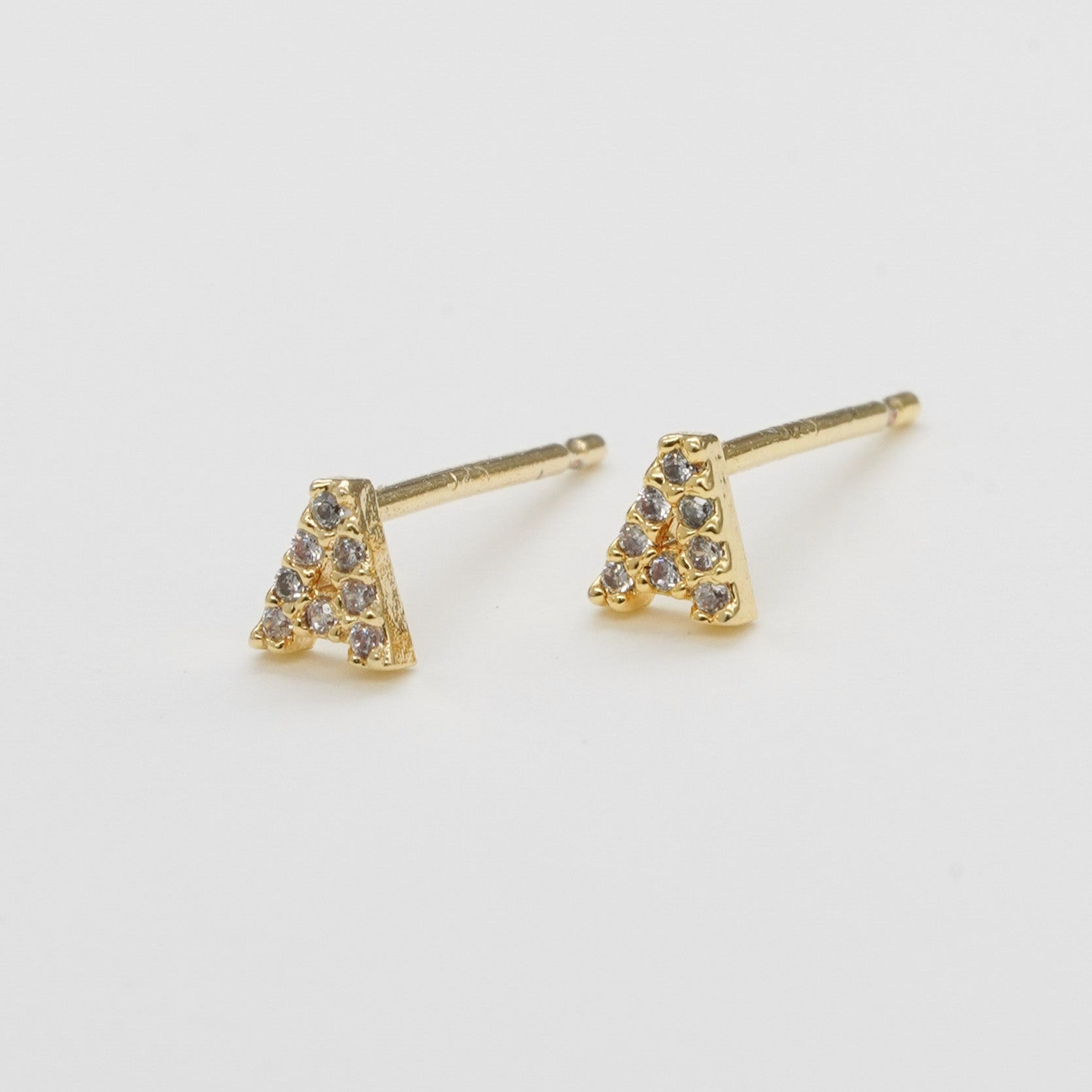 Sale Shiny Initial Studs - Small