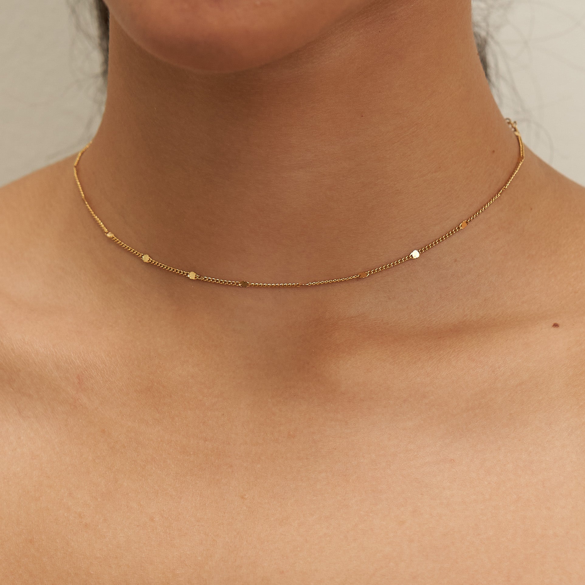 Dainty Sparkle Chain Choker