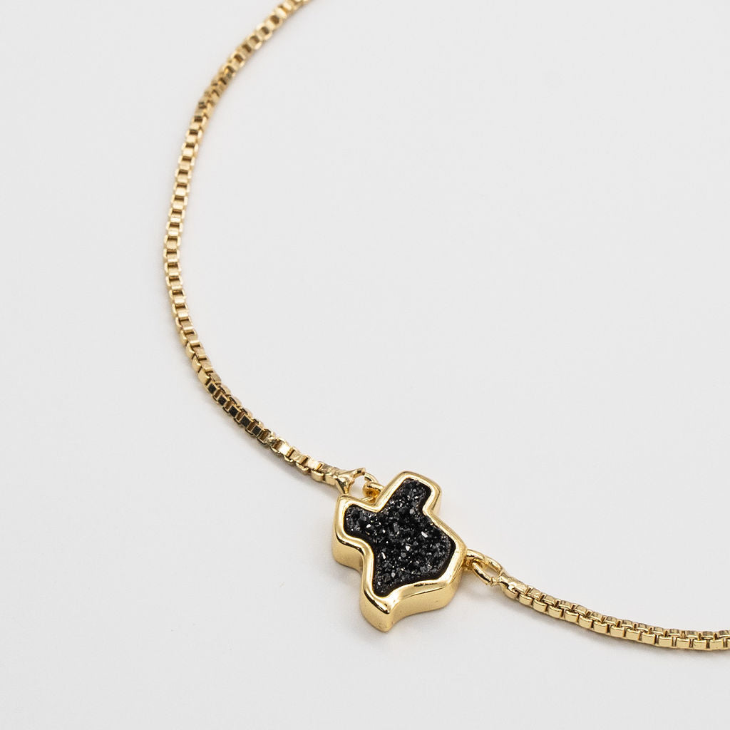 Texas Druzy Bracelet in Black