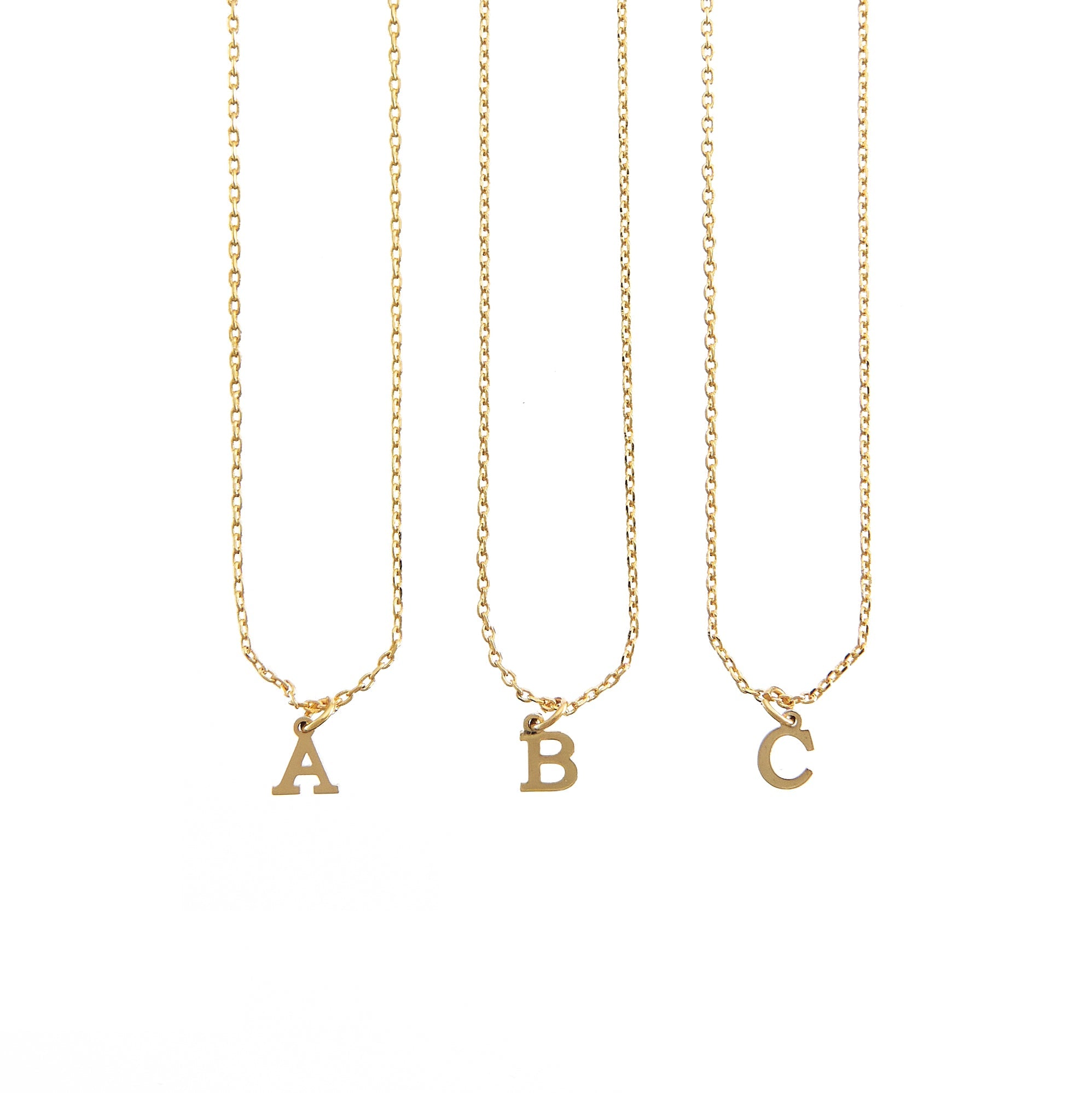 Waterproof Dainty Initial Necklace