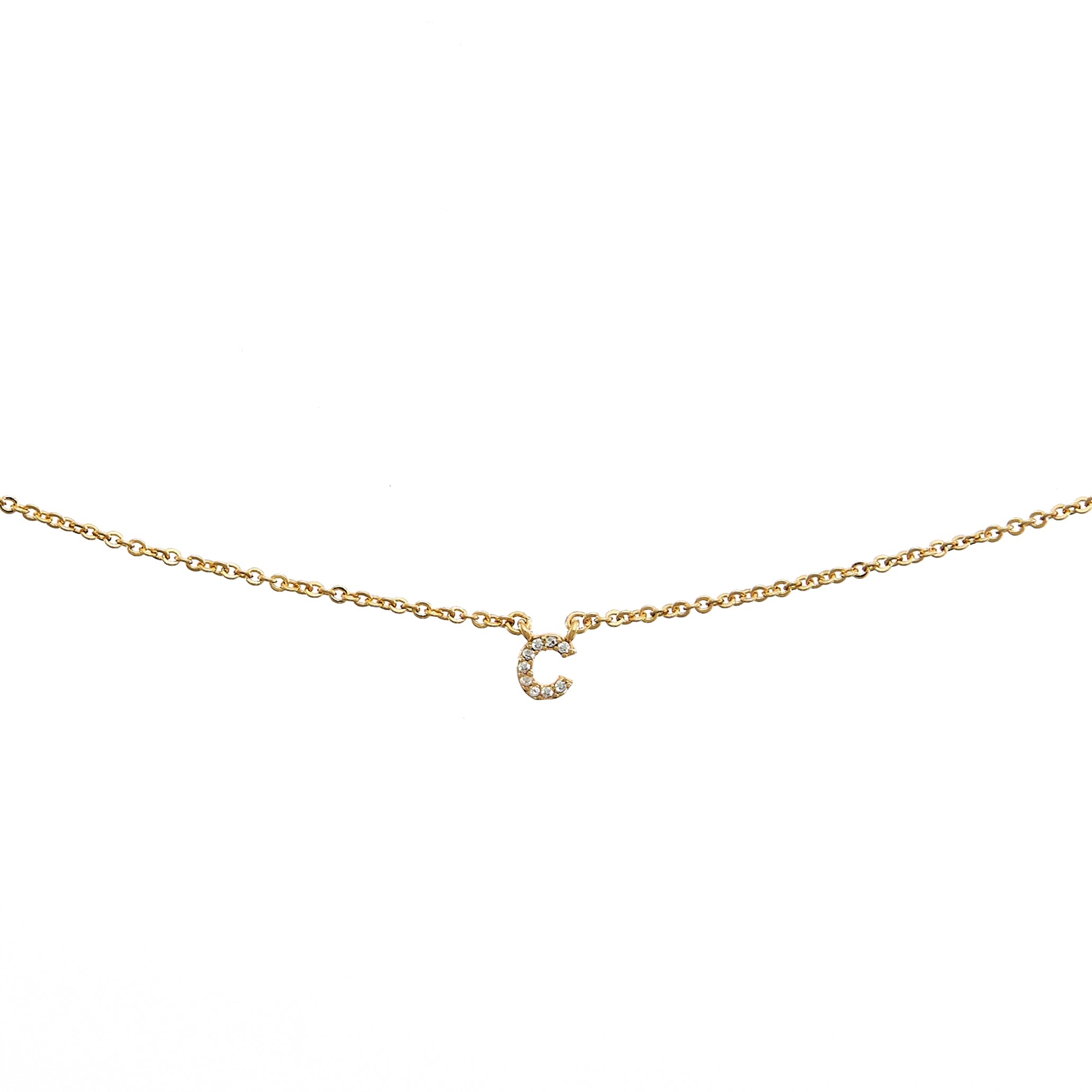 Shiny Initial Necklace