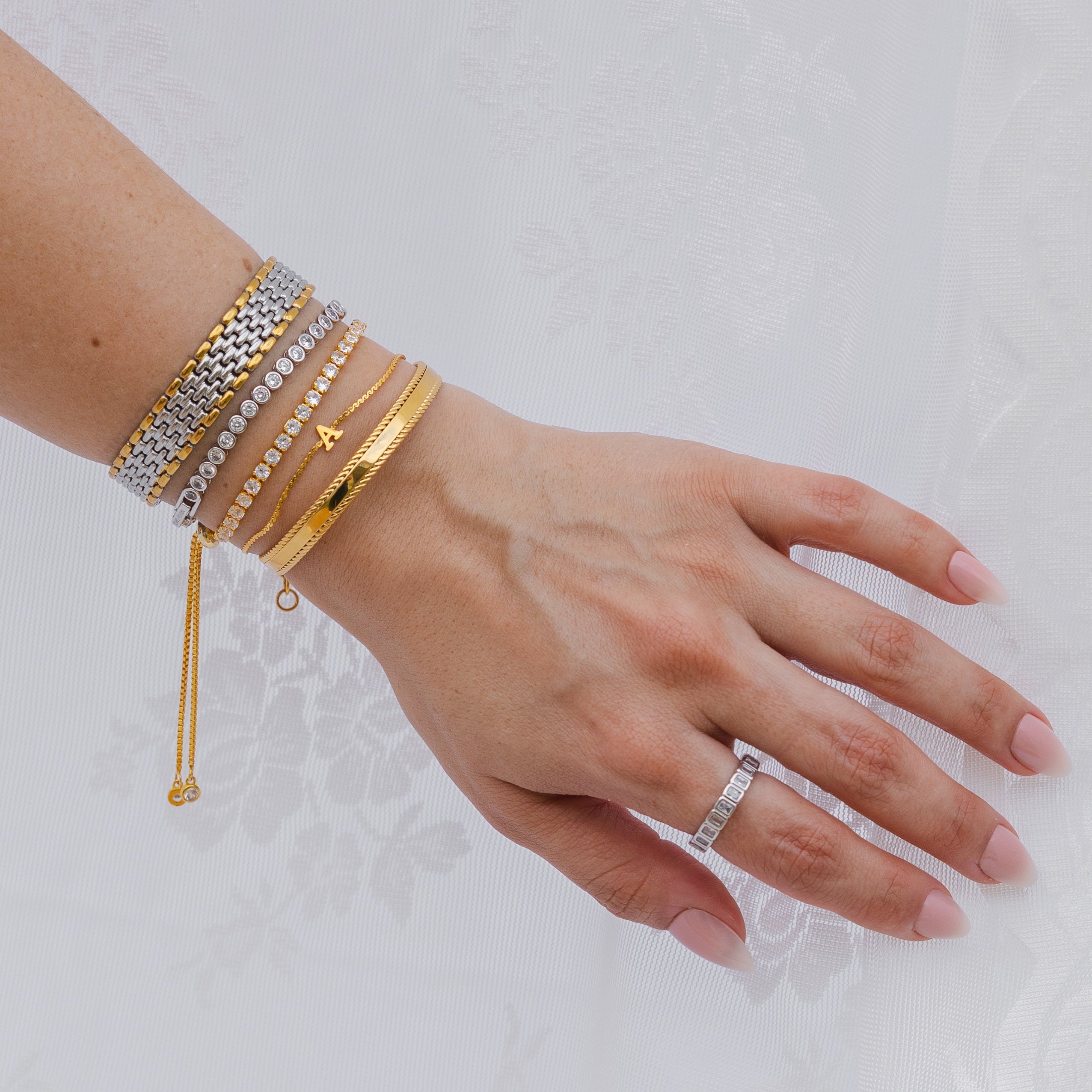 Waterproof Chunky Two-Tone Bracelet
