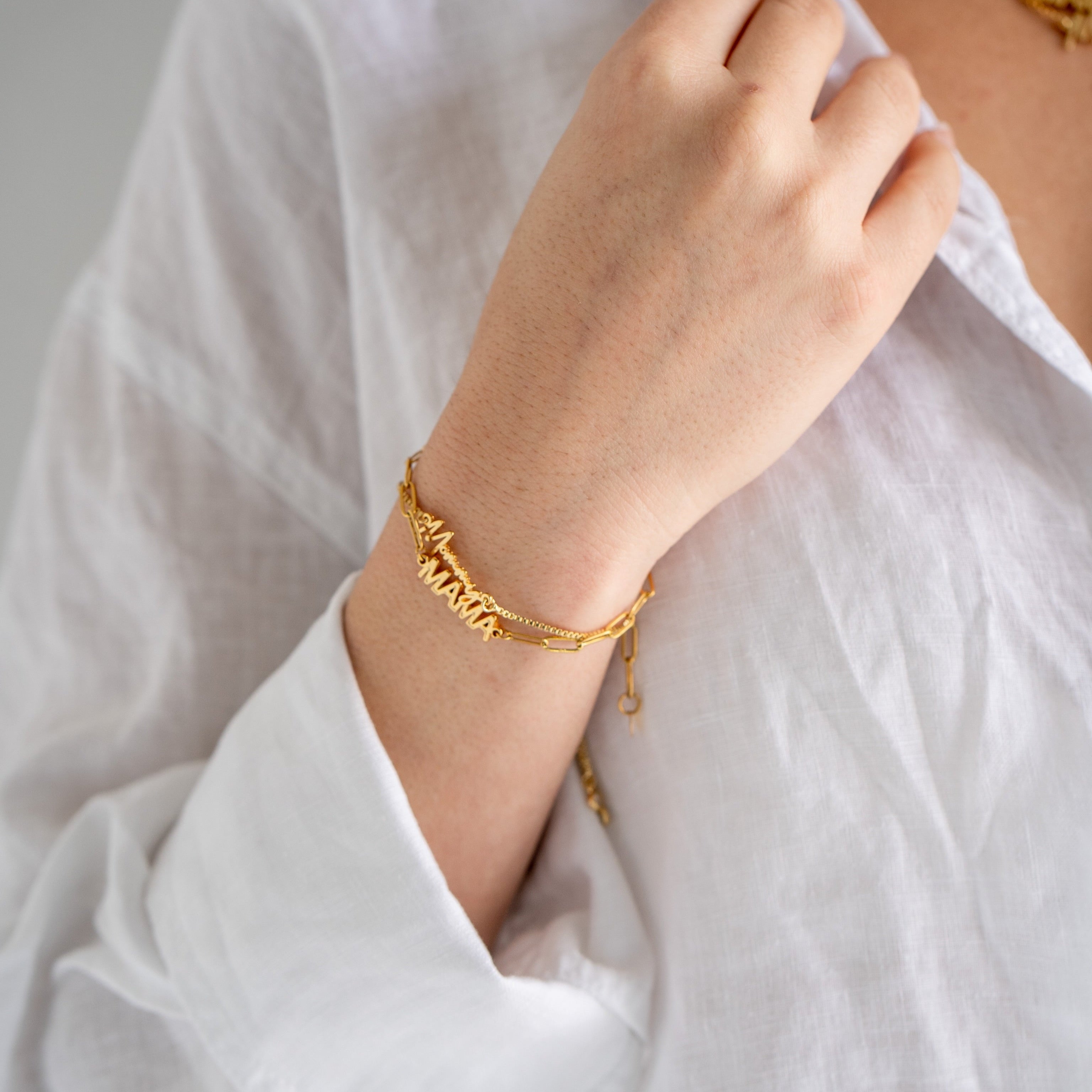 Mama Paperclip Bracelet