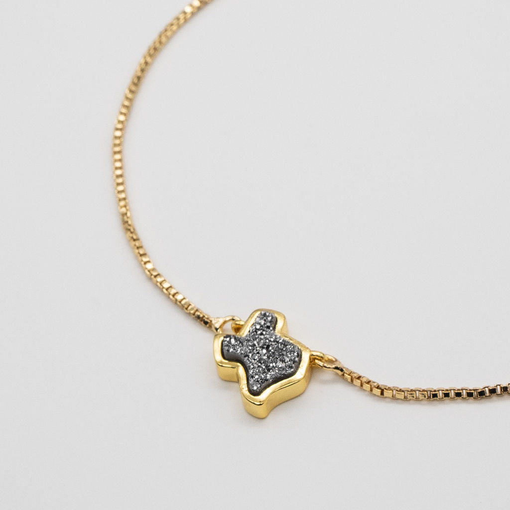 Texas Druzy Bracelet in Silver