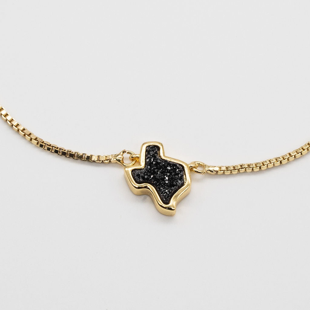 Texas Druzy Bracelet in Black