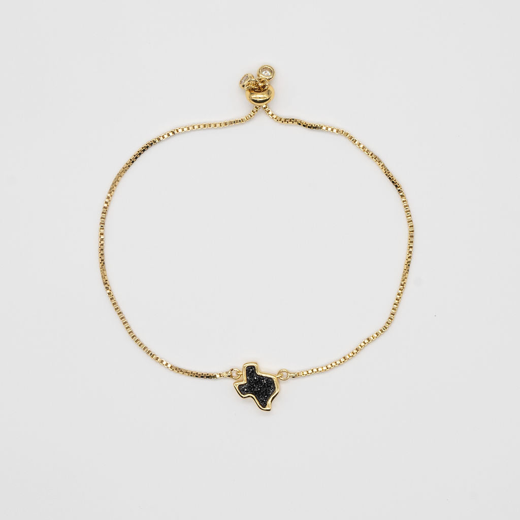 Texas Druzy Bracelet in Black