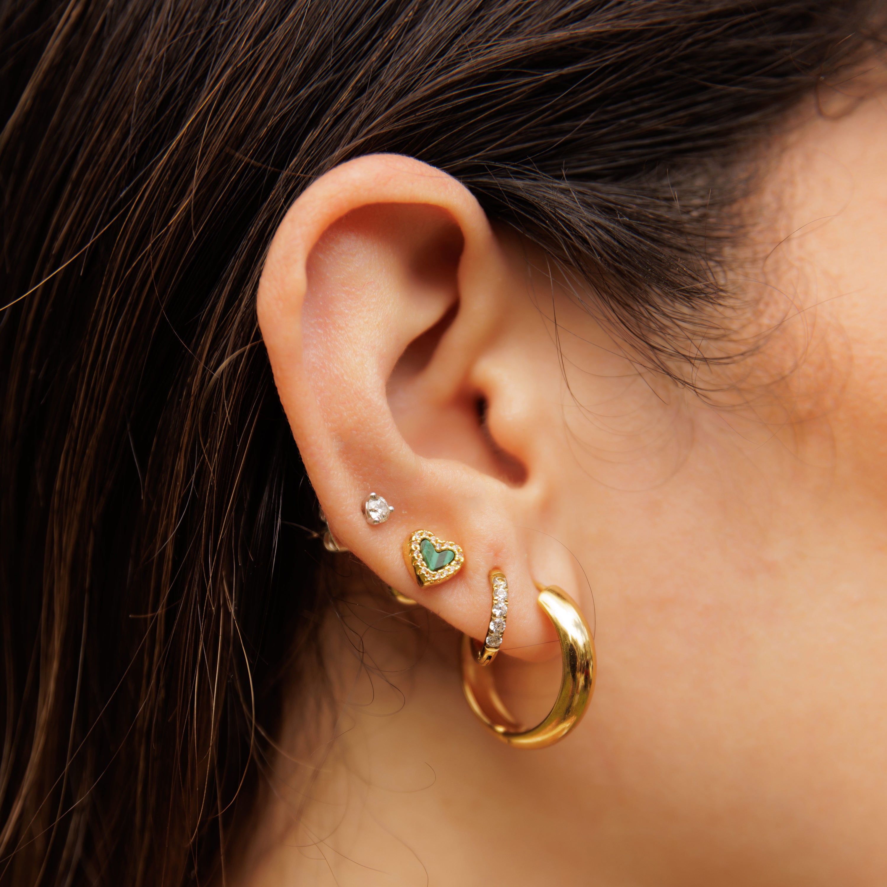 Classic Gold Hoops 21mm
