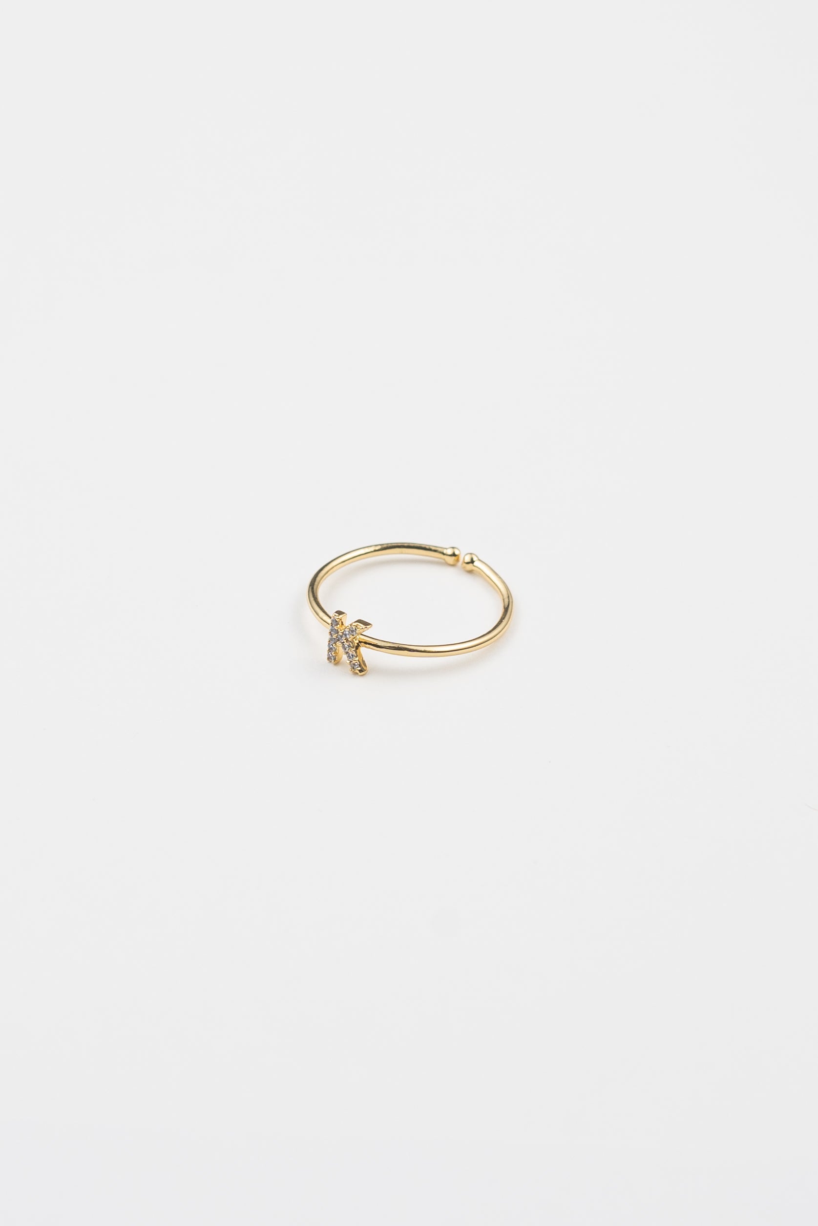 Shiny Initial Ring