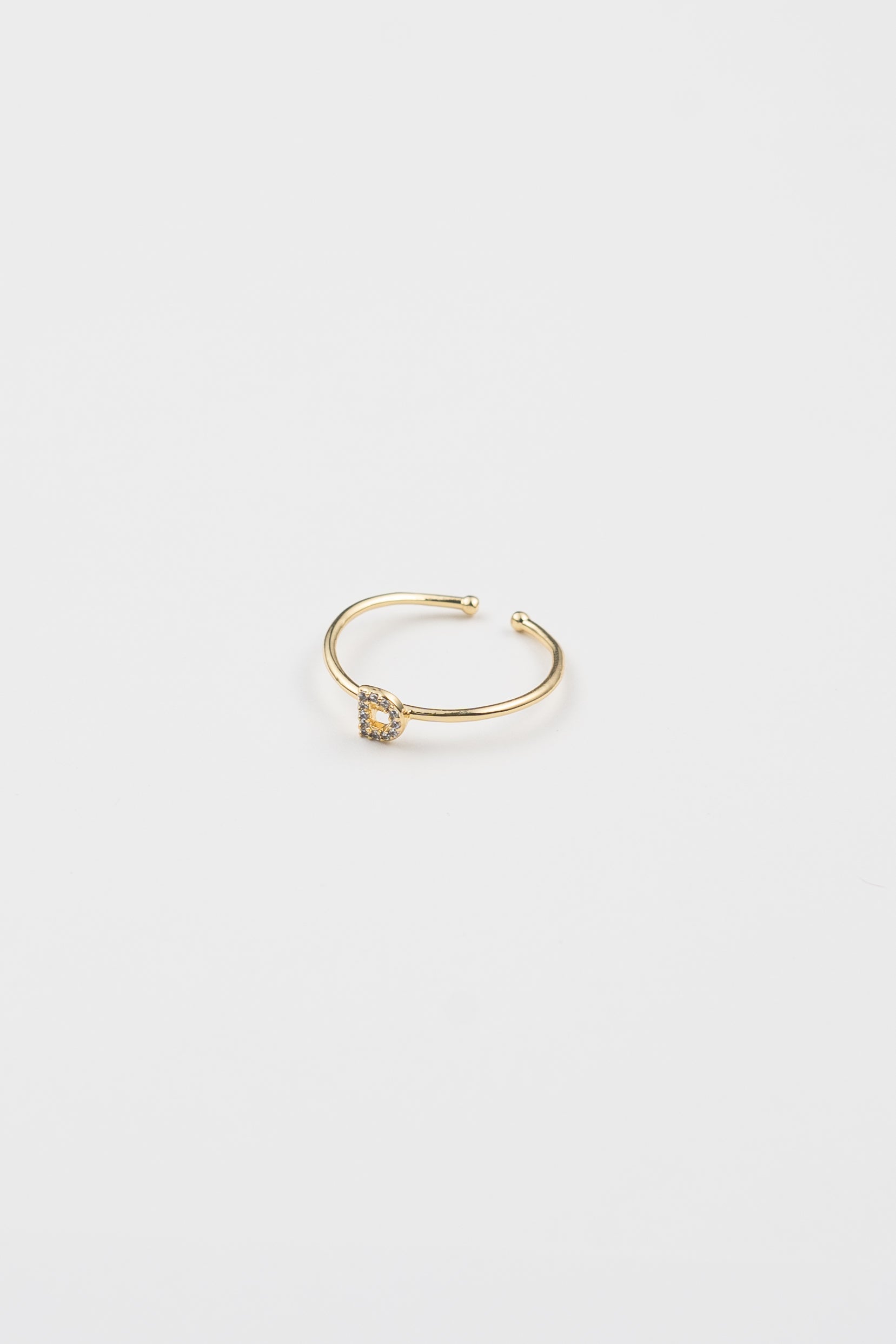 Shiny Initial Ring