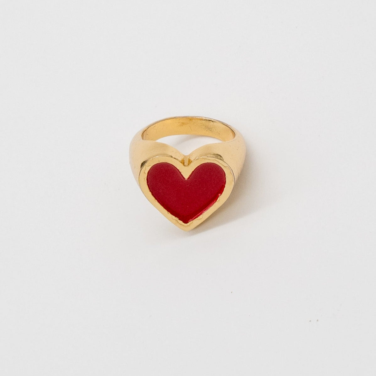 Big Red Heart Ring