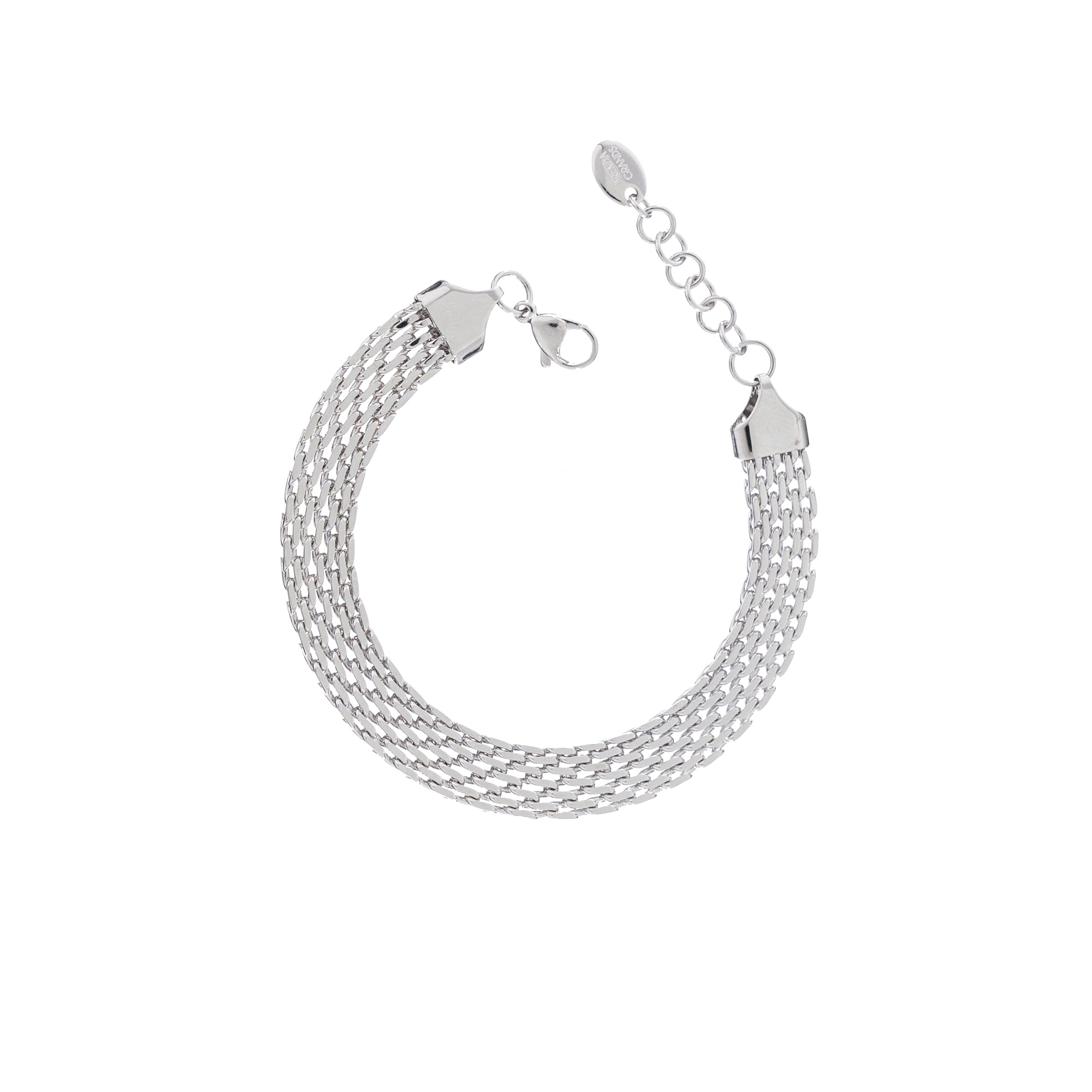 Silver Braided Band Bracelet