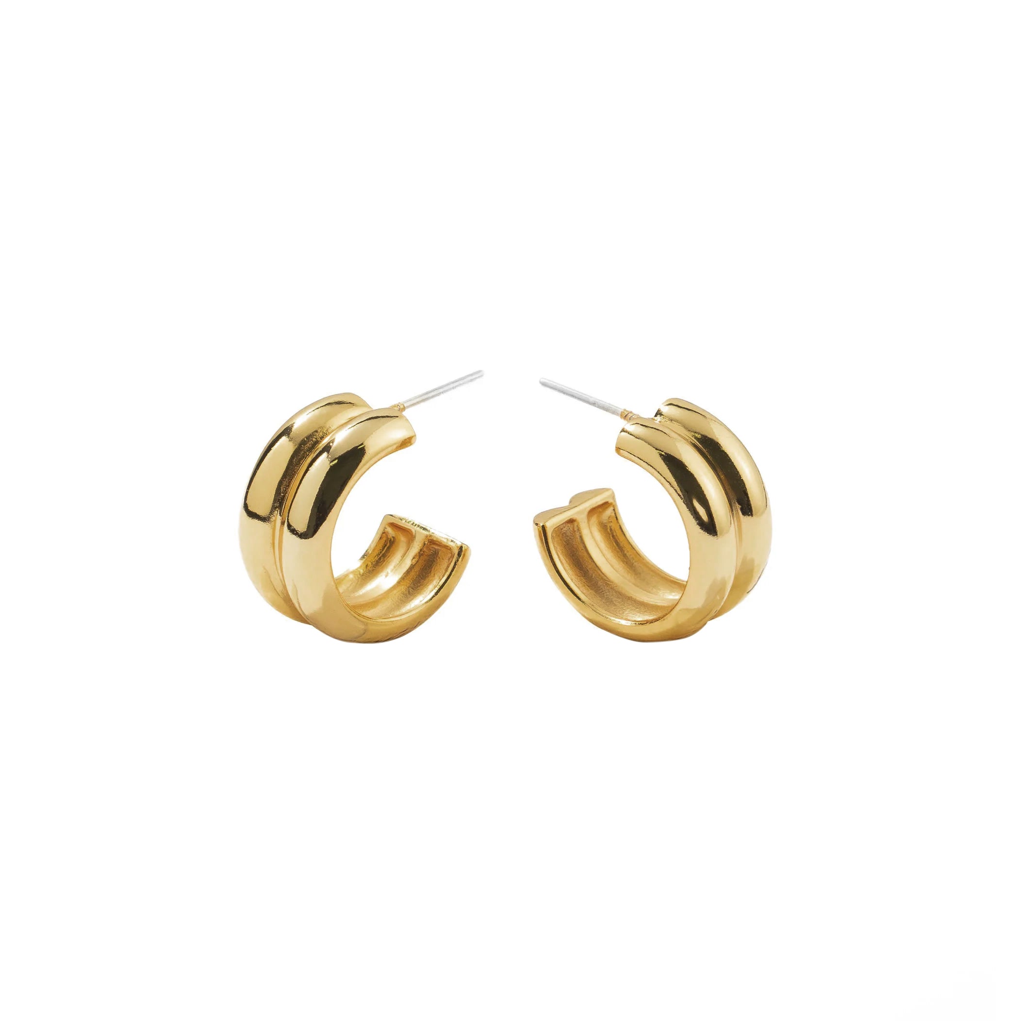 Twin Gold Hoops