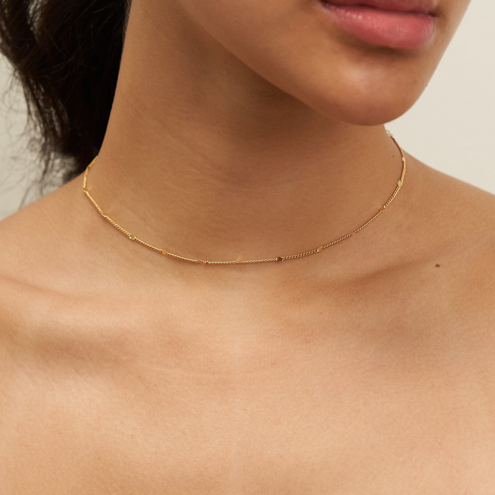 Dainty Sparkle Chain Choker