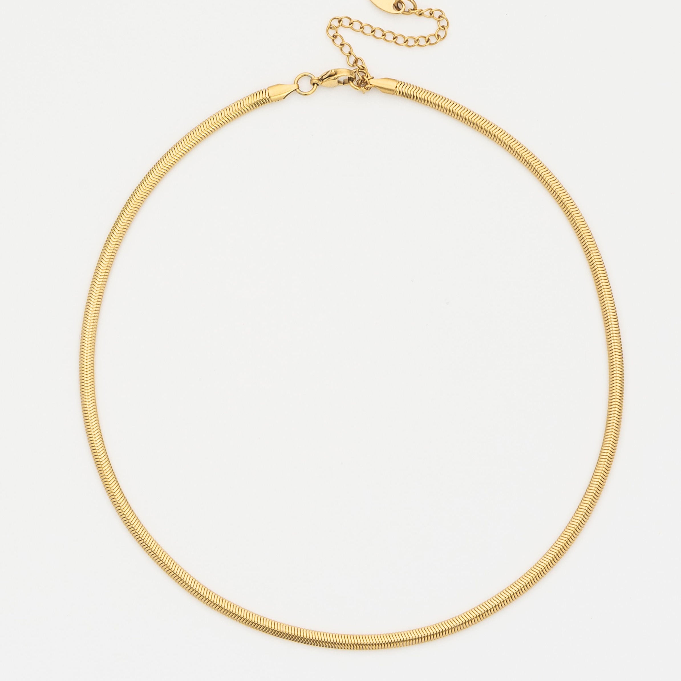 Matte Herringbone Necklace