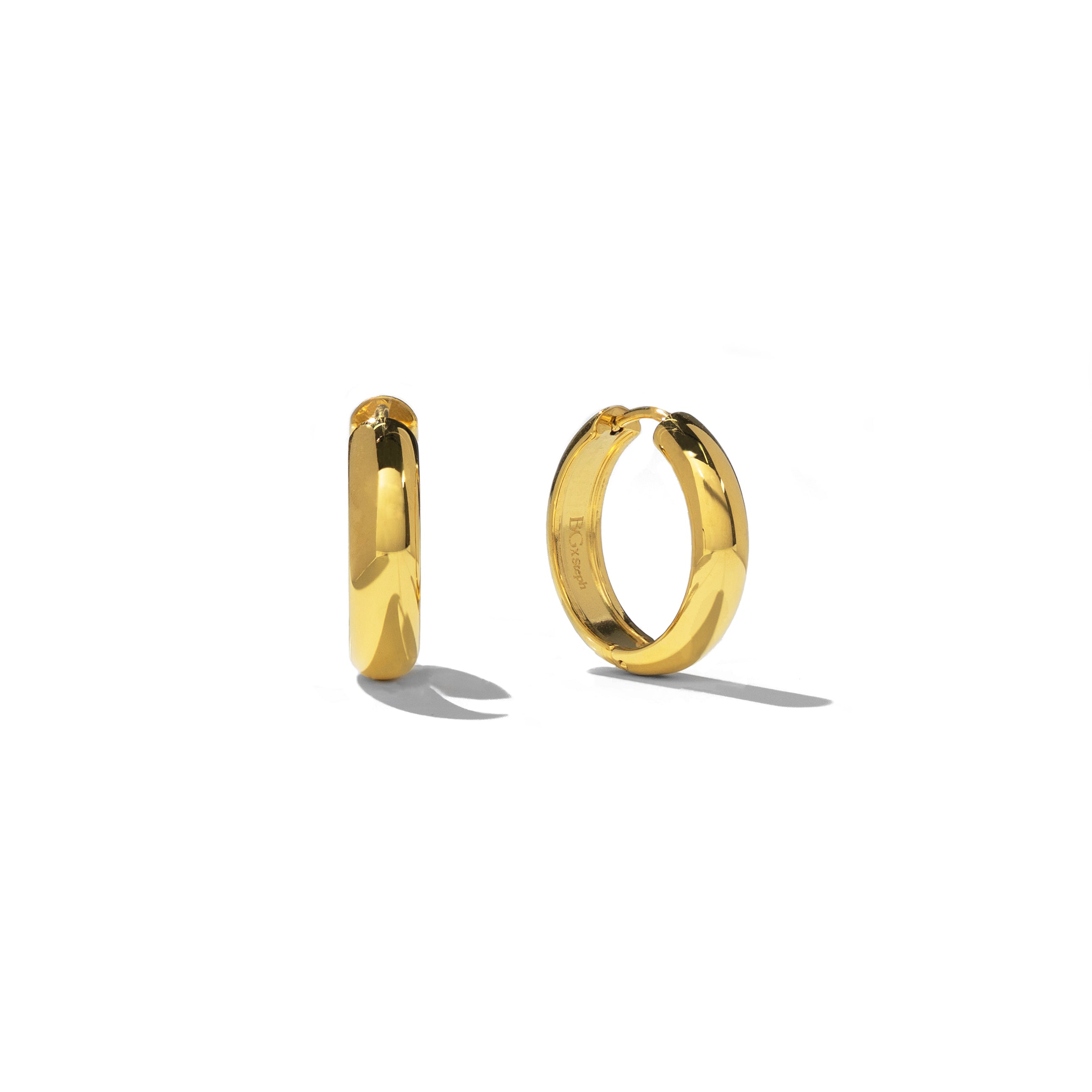 Classic Gold Hoops 21mm