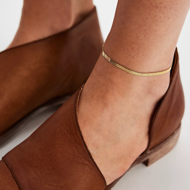 Herringbone Anklet