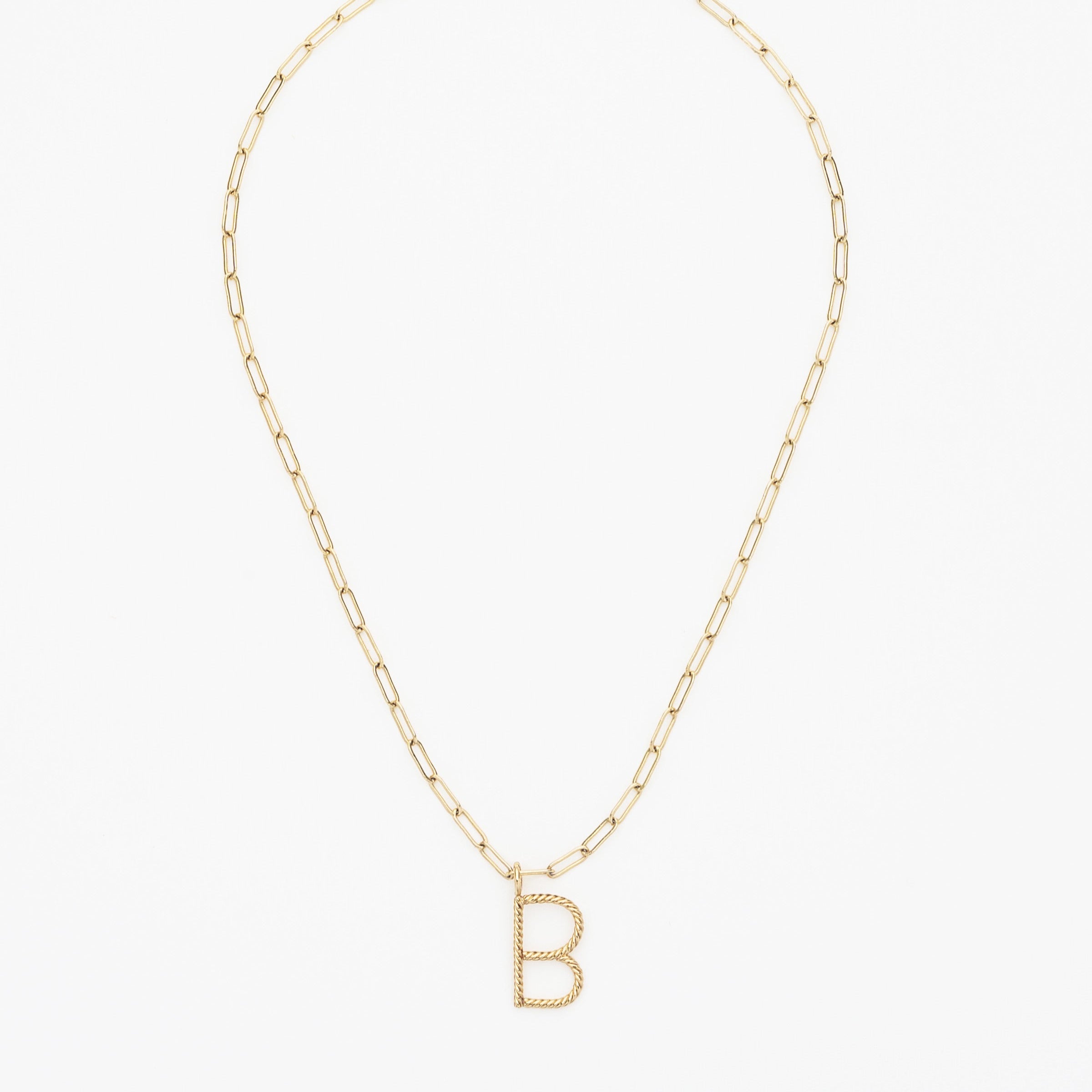 The Aspen Initial in Square Link - Magnetic Clasp