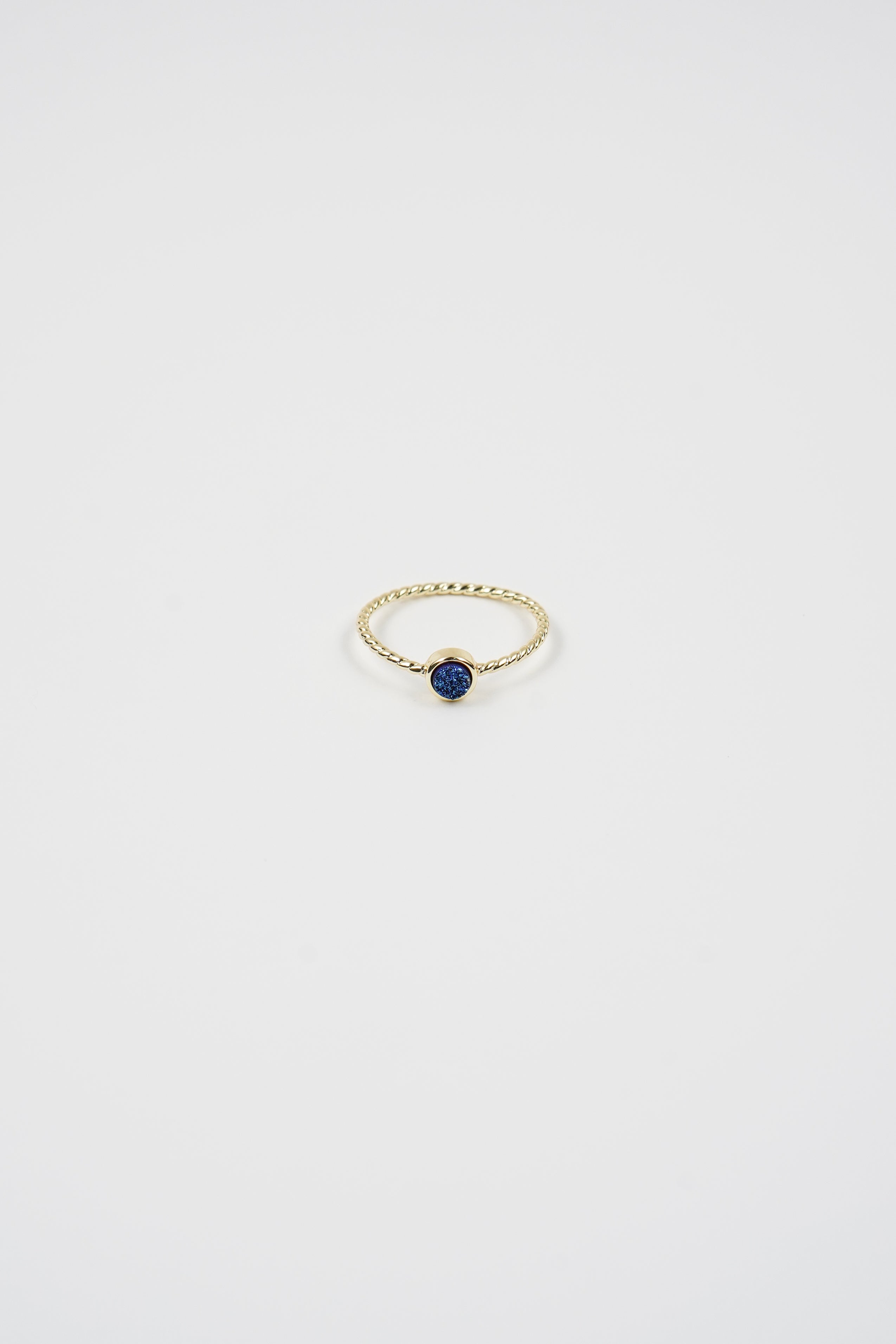 Druzy Ring Blue